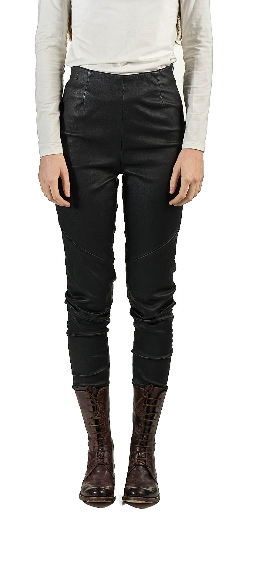 DANIELE BASTA LEATHER AND SILVER JACKET